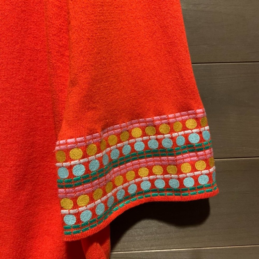 BODEN Monmouth Embroidered 3/4 Sleeve Sweater Top - Picture 3 of 5